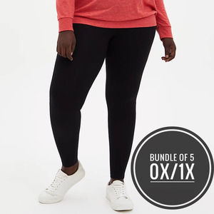 Bundle Torrid Black Leggings - Full Length Premium Leggings 0X / 1X